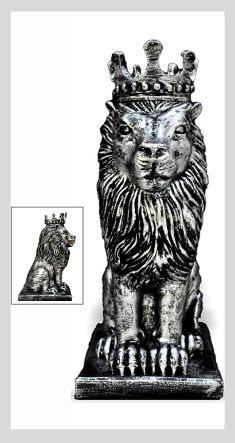 BLACK-WHITE-LION - ASHOKA TROPHY